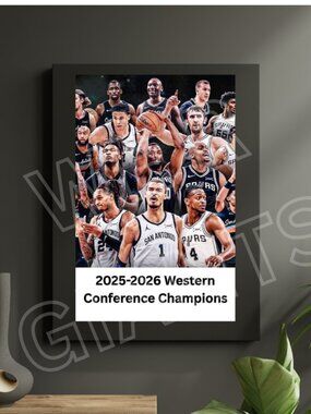 SPURS Western Conference Champions 11x17